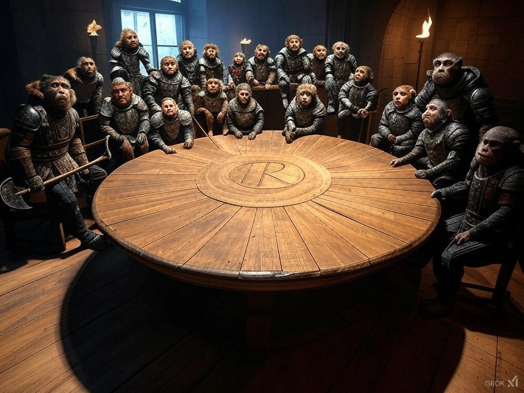 Here are the faces behind $APE on ronin.
I'm there at the back-left, standing up next to the window. Yes the tall handsome one..

The story starts with a secret tree house, called the NFA discord server. A large group of non-financial-apes meet there to play every day with their