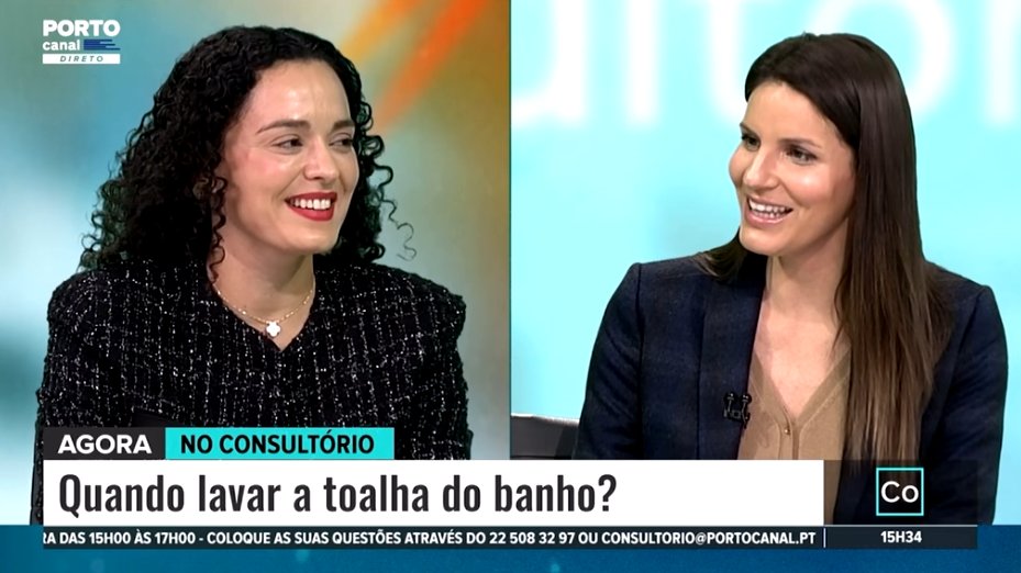 Marta Ribeiro Teixeira, Dermatologista nas Clínicas Espregueira esteve no programa Consultório do Porto Canal, onde abordou o tema – “Quais os cuidados de higiene que devemos ter com a nossa pele".

Assista à entrevista na íntegra aqui 👇
clinicaespregueira.com/noticias/marta…
