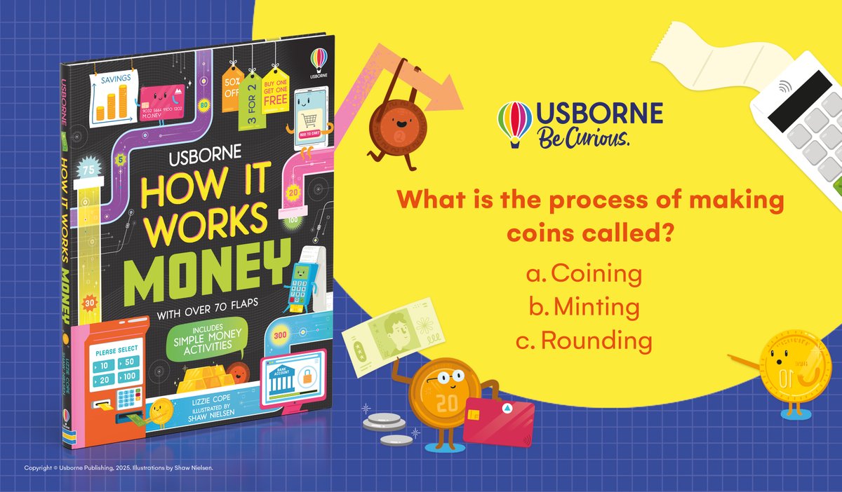 Usborne's tweet image. Do you know how money works? 💰

Tell us your answers in the comments!

Discover more about the book: pulse.ly/iujsz73p4g

#UsborneBooks #HowItWorks