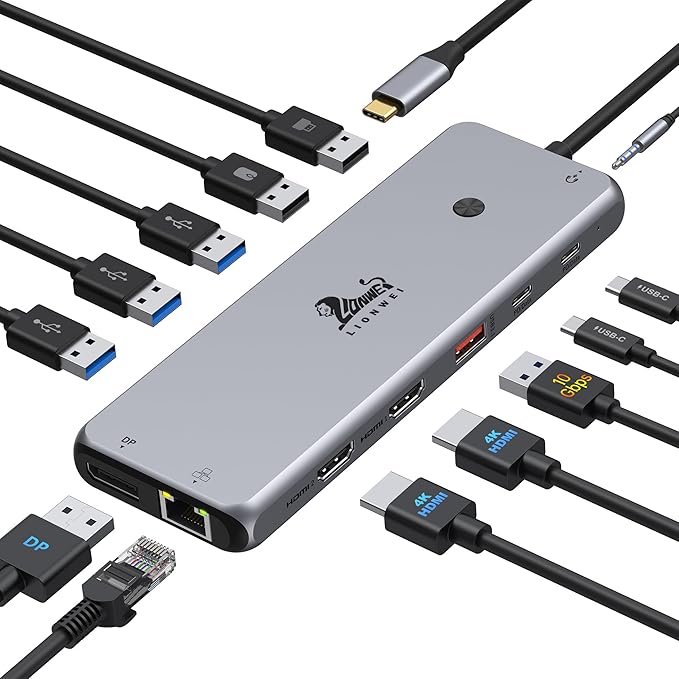 Spring_Tweet_5's tweet image. USB C Docking Station Dual Monitor 13 in 1 Triple Display USB C Hub Multiple Adapter with 2 HDMI+DP+8 USB C/A Ports+Ethernet+Audio, USB C Dongle for MacBook/Dell/HP/Lenovo ThinkPad/Surface
amzn.to/4aJOPEM