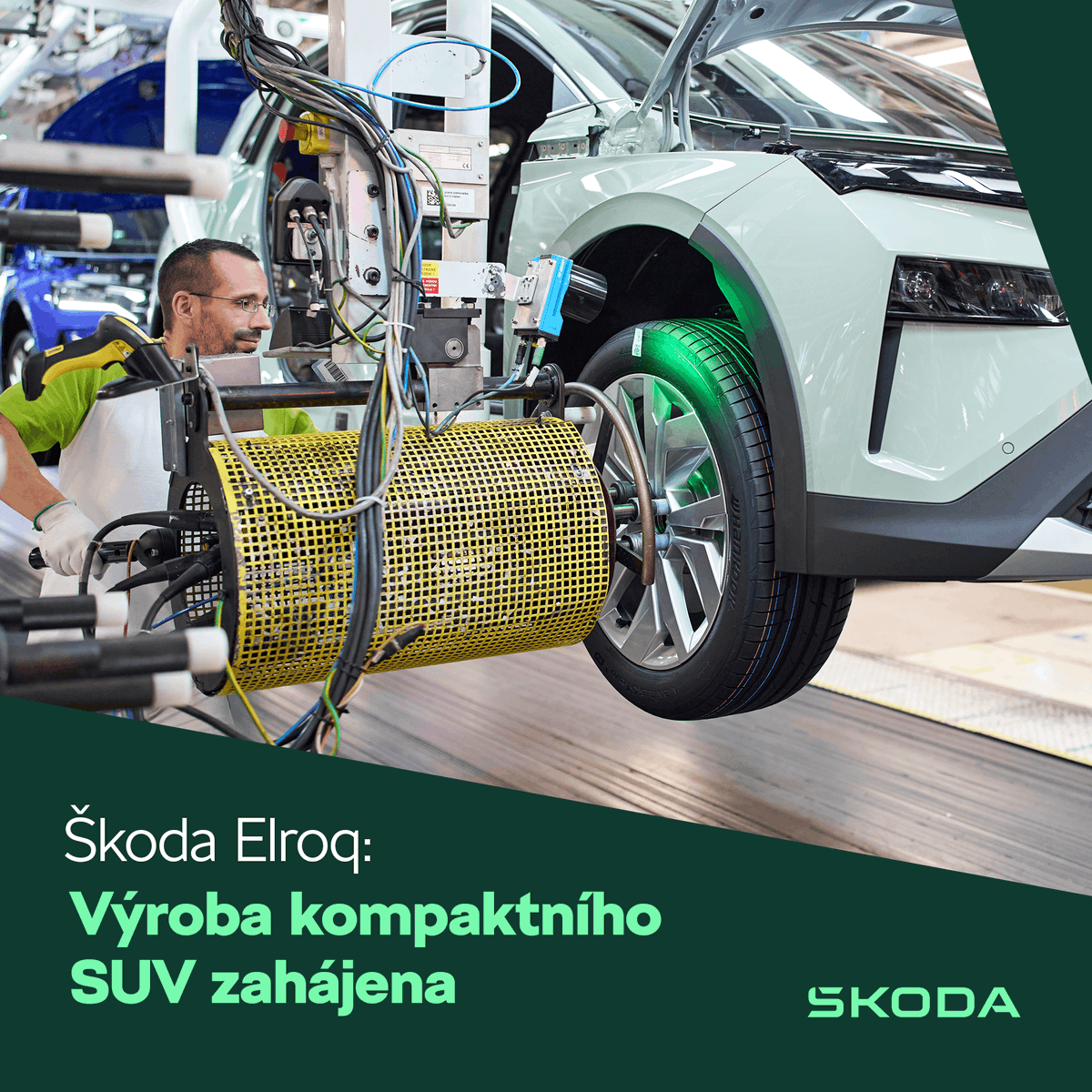 Škoda Auto spustila výrobu cenově nejdostupnějšího plně elektrického SUV Elroq. Model, který od své premiéry v říjnu do konce roku 2024 zaznamenal objednávky více než 20 000 vozů, je v nabídce se třemi velikostmi baterií a v různých výkonových verzích.: bit.ly/Elroq_vyroba