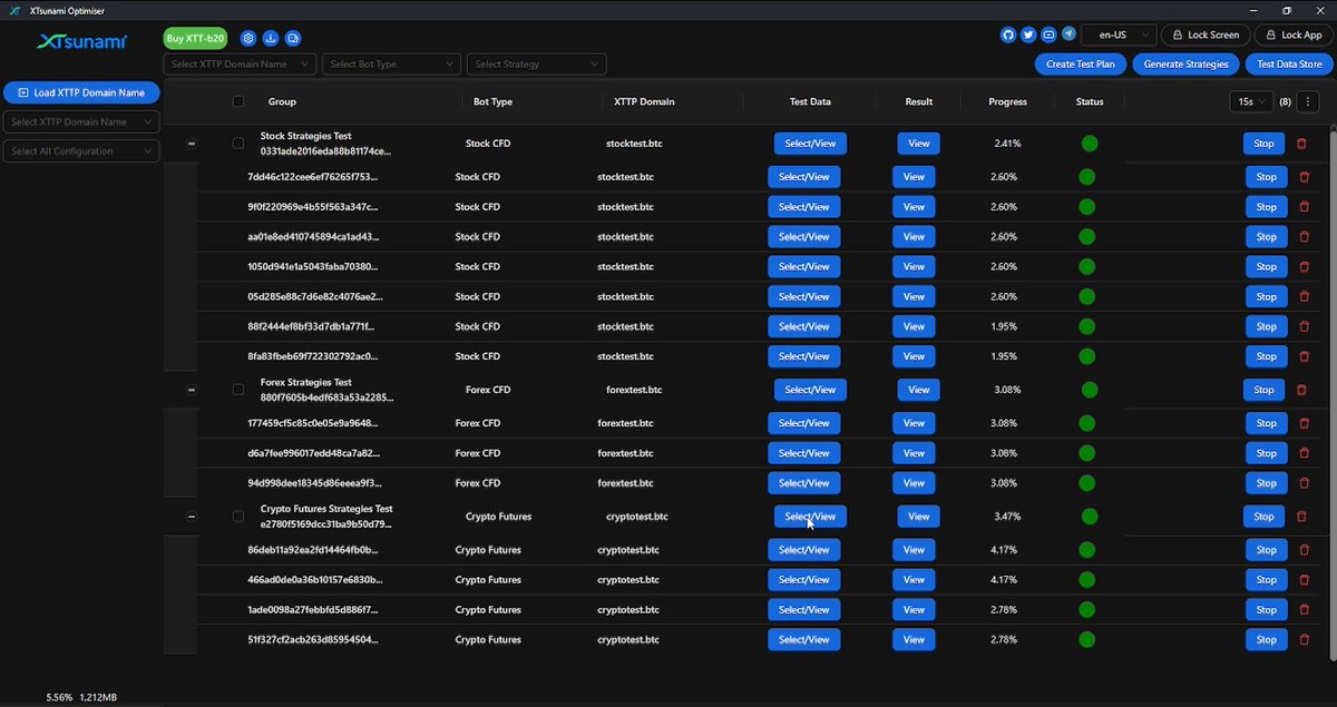We have completed the #XTsunami #Optimiser v1.0.0 which is optimised to support high performance computing (HPC) in order to optimise strategies for #Stock/#Forex/#Crypto markets.