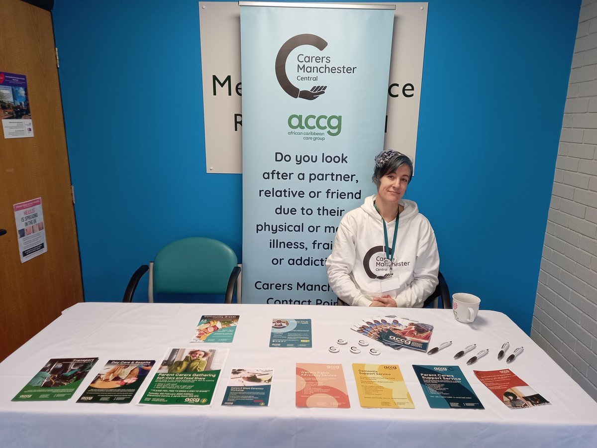 We're at Arch Medical Practice in Hulme today sharing about our services and the work we're doing with carers.
#carers #dementia #accg