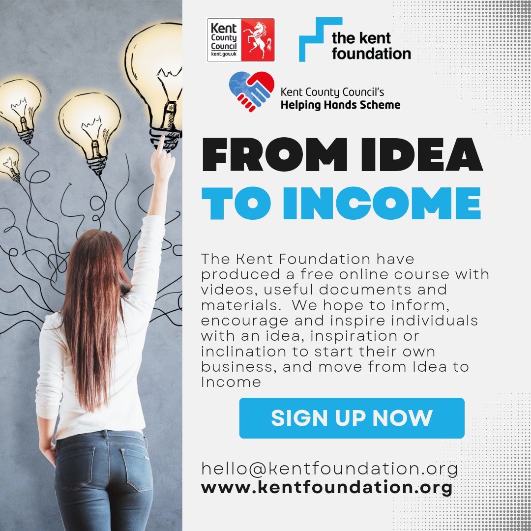 From idea to Income: Kent Foundation FREE online course 📢

The Kent Foundation is a highly valued and trusted community providing a framework of support for young entrepreneurs to take their first steps in business

Access the course here 👉 kentfoundation.org
