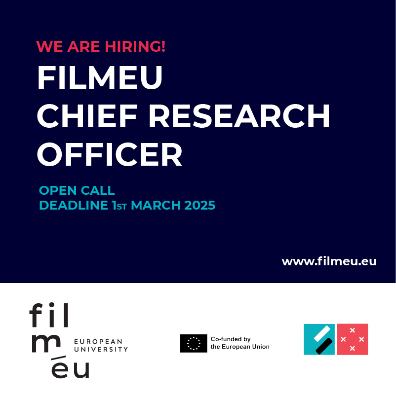 FilmEU - European University (@filmeu_univ) on Twitter photo We're hiring!
FilmEU is looking for a Chief Research Officer to lead our research and innovation strategy.
This position is open to members of the FilmEU community.
Applications are open until March 1st
Full details here: lnkd.in/dWcV2dKT
Email: careers@filmeu.eu We're hiring!
FilmEU is looking for a Chief Research Officer to lead our research and innovation strategy.
This position is open to members of the FilmEU community.
Applications are open until March 1st
Full details here: lnkd.in/dWcV2dKT
Email: careers@filmeu.eu