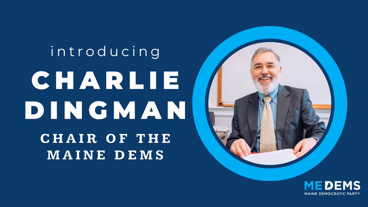We’re proud to announce that Charlie Dingman has been elected as the new Chair of the Maine Democratic Party! Please join us in welcoming Charlie! Together, we’ll find new ways to keep fighting for fairness and opportunity for all Maine’s working people.