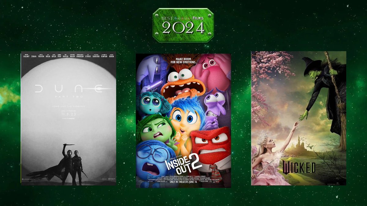 PreviouslyFilmx's tweet photo. #BestPreviouslyFilms
🔶 RESULTADO 🔶
#DunePartTwo ha sido ELIMINADA.
La final estará entre #InsideOut2 y #Wicked. https://t.co/w8E0APxklt