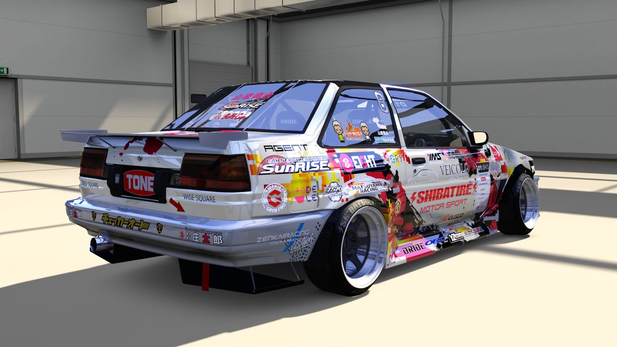 peisan102's tweet photo. 時間をかけてコツコツつくっていた神風号がやっと完成しました。
#AssettoCorsa
#日比野哲也 https://t.co/RrahMeSop5
