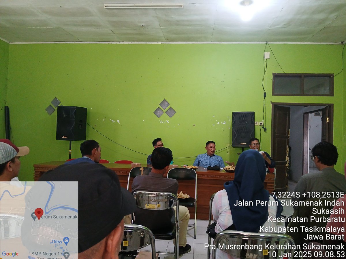 EvaRavela's tweet photo. Jum'at (10/01/25), Eva Ravela NS, Luhkan Kota Tasikmalaya, di  Kel. Sukamenak Kec. Purbaratu,  Mengikuti Pra Musrenbang RKPD tahun 2026 Kel. Sukamenak
#GiatLuhkanSatminkalBogor
#Aktivitas  #KtTasik #luhlapor @kkpgoid
@bppsdm_kp  @pusluhkp 
@brpbatpp_bogor https://t.co/BIs1Jya055