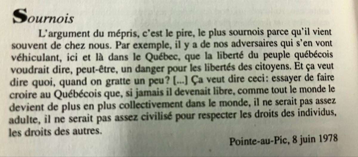 nacroix's tweet image. René Lévesque nous parle des « pirates »: