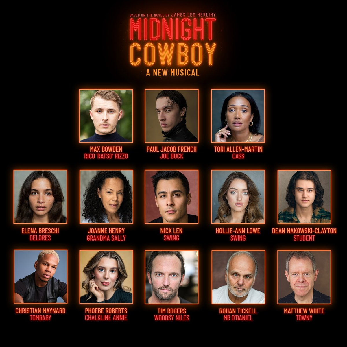 BelfieldWard's tweet image. Casting has been announced for Midnight Cowboy at @swkplay Elephant! The brilliant #DeanMakowskiClayton will be playing 'Student!' The production runs 4th April to 17th May. Casting by @itssjpbaby | @adamaents