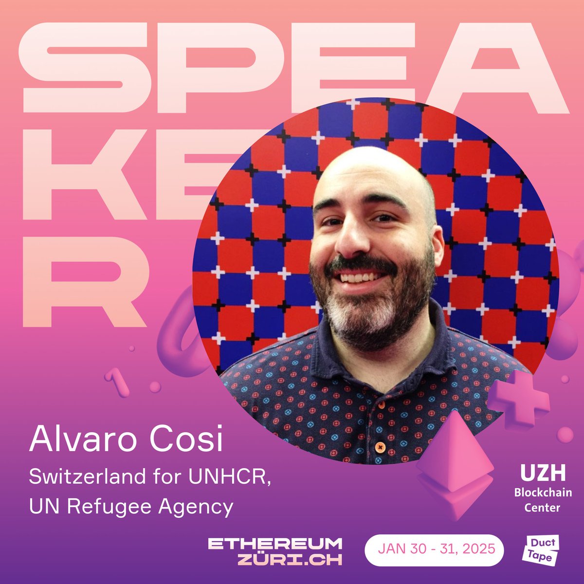 Learn how decentralized technologies are driving transparency and accountability in charitable giving with <a href="/alvaro_cosi/">Alvaro Cosi</a>, Senior Innovation Lead at Switzerland for UNHCR <a href="/refugees/">UNHCR, the UN Refugee Agency</a>! 🙌

Learn more and secure your spot! ⬇️
🎟️ EthereumZuri.ch