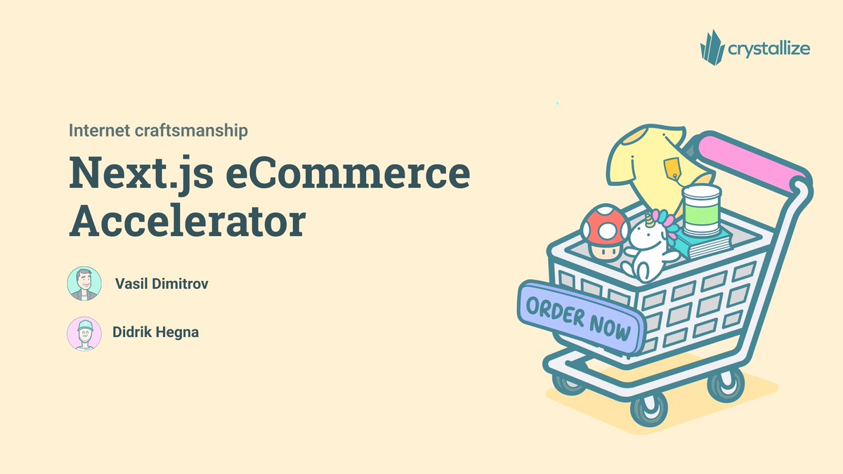 ▶️LIVESTREAM tomorrow, Jan 30, 2025, 3PM CET
🚀 Next js #eCommerce Accelerator for Crystallize  – Live Demo &amp; Deep Dive

Join <a href="/dshegna/">Didrik Steen Hegna</a> and <a href="/vydimitrov/">Vasil Dimitrov</a>  for an exclusive livestream showcasing the <a href="/nextjs/">Next.js</a> eCommerce Accelerator for <a href="/CrystallizeAPI/">Crystallize💎</a>.

🛎️SUBSCRIBE NOW >