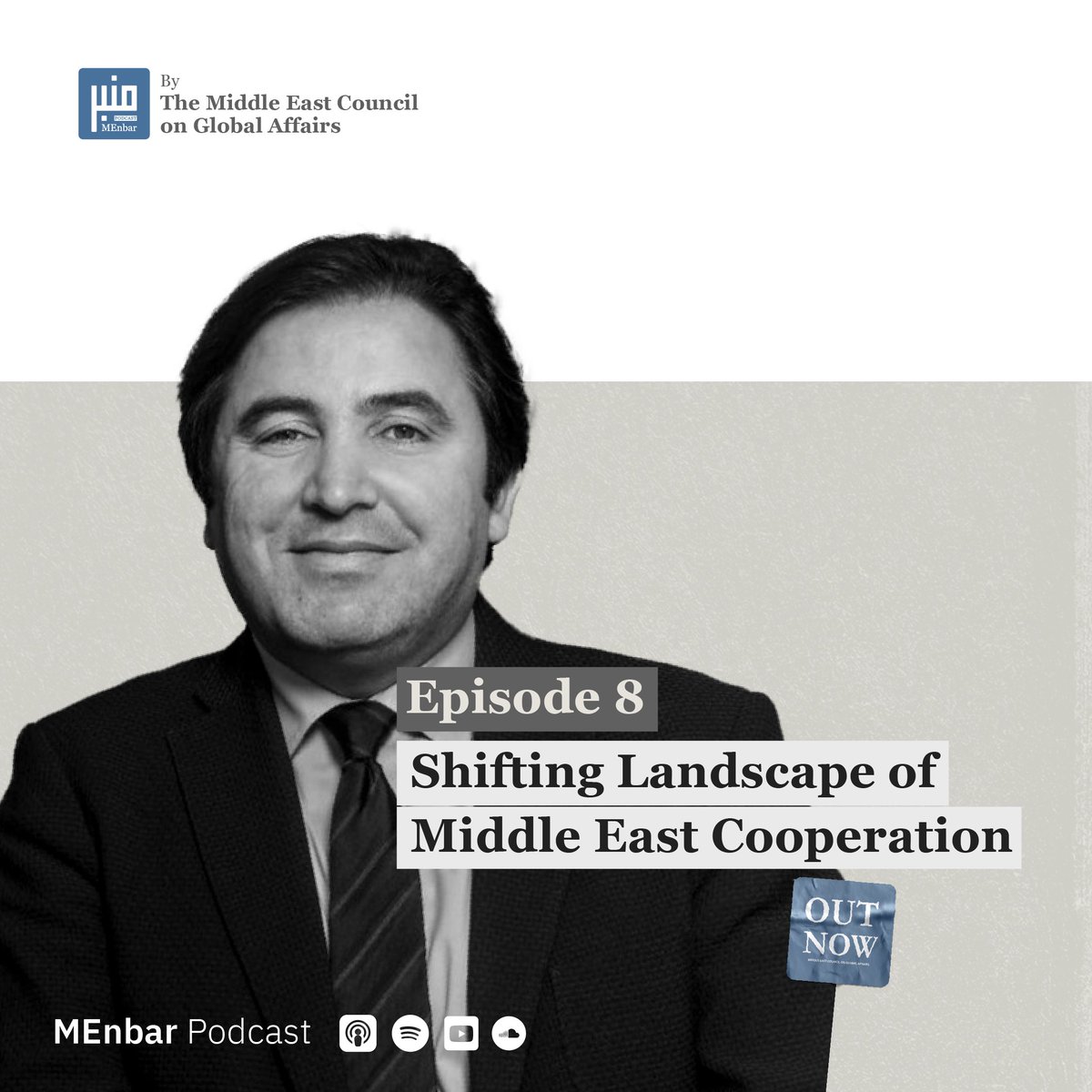 Middle East Council on Global Affairs (@me_council) on Twitter photo 🎙️ Episode 8 | "Shifting Landscape of Middle East Cooperation" | With <a href="/GalipDalay/">Galip Dalay</a>
In this episode of MEnbar, host <a href="/marcowenjones/">Marc Owen Jones</a> welcomes Galip Dalay, a nonresident senior fellow at the Middle East Council on Global Affairs, to explore the shifting landscape of Middle East 🎙️ Episode 8 | "Shifting Landscape of Middle East Cooperation" | With <a href="/GalipDalay/">Galip Dalay</a>
In this episode of MEnbar, host <a href="/marcowenjones/">Marc Owen Jones</a> welcomes Galip Dalay, a nonresident senior fellow at the Middle East Council on Global Affairs, to explore the shifting landscape of Middle East