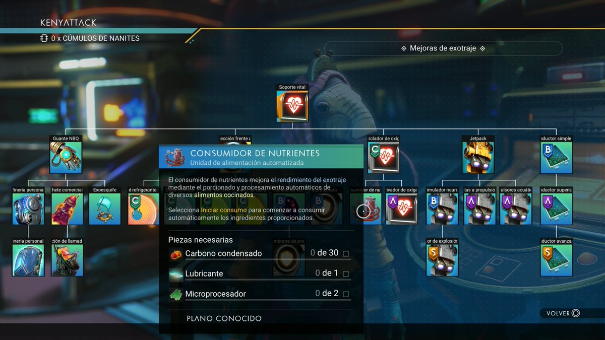 oskar1up's tweet photo. Nuevas tecnologías para el Exotraje y las exonaves!
Ojito con el tema alimentos en No Man's Sky que se va a poner interesante... #NoMansSkySpoilers https://t.co/yt3DOEL7kX