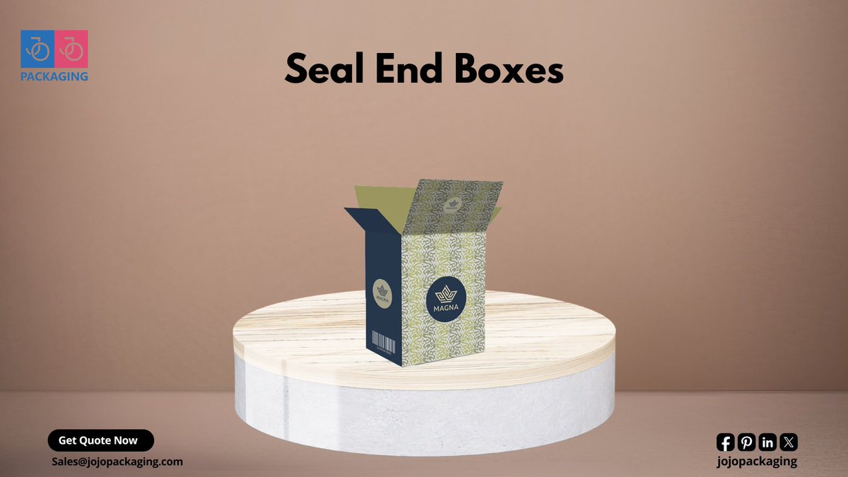 jojopackaging's tweet image. Keep your products safe with seal end boxes! Easy to assemble and highly secure, these boxes are perfect for retail, food, and e-commerce packaging.

#SealEndBoxes #PackagingSolutions #SecurePackaging #ProductProtection #EcommercePackaging