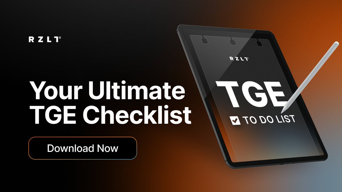 Planning a #TGE? After years of organizing successful token launches, we're sharing our complete TGE checklist covering:

👉Business strategy &amp; docs
👉Legal compliance roadmap
👉Technical essentials
👉Post-launch secrets

Don't leave your TGE to chance in this bull market!