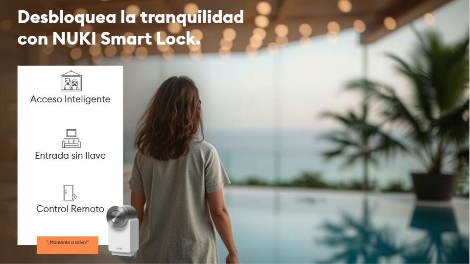 iwitelecom's tweet photo. 🔒La cerradura inteligente NUKI ofrece una solución sin fisuras. Te permite controlar el acceso, asegurando que nunca te preocupes por llaves perdidas. Puedes gestionar quién entra , establecer acceso temporal para invitados e incluso bloquear/desbloquear de forma remota. https://t.co/4d3W5FFfGI