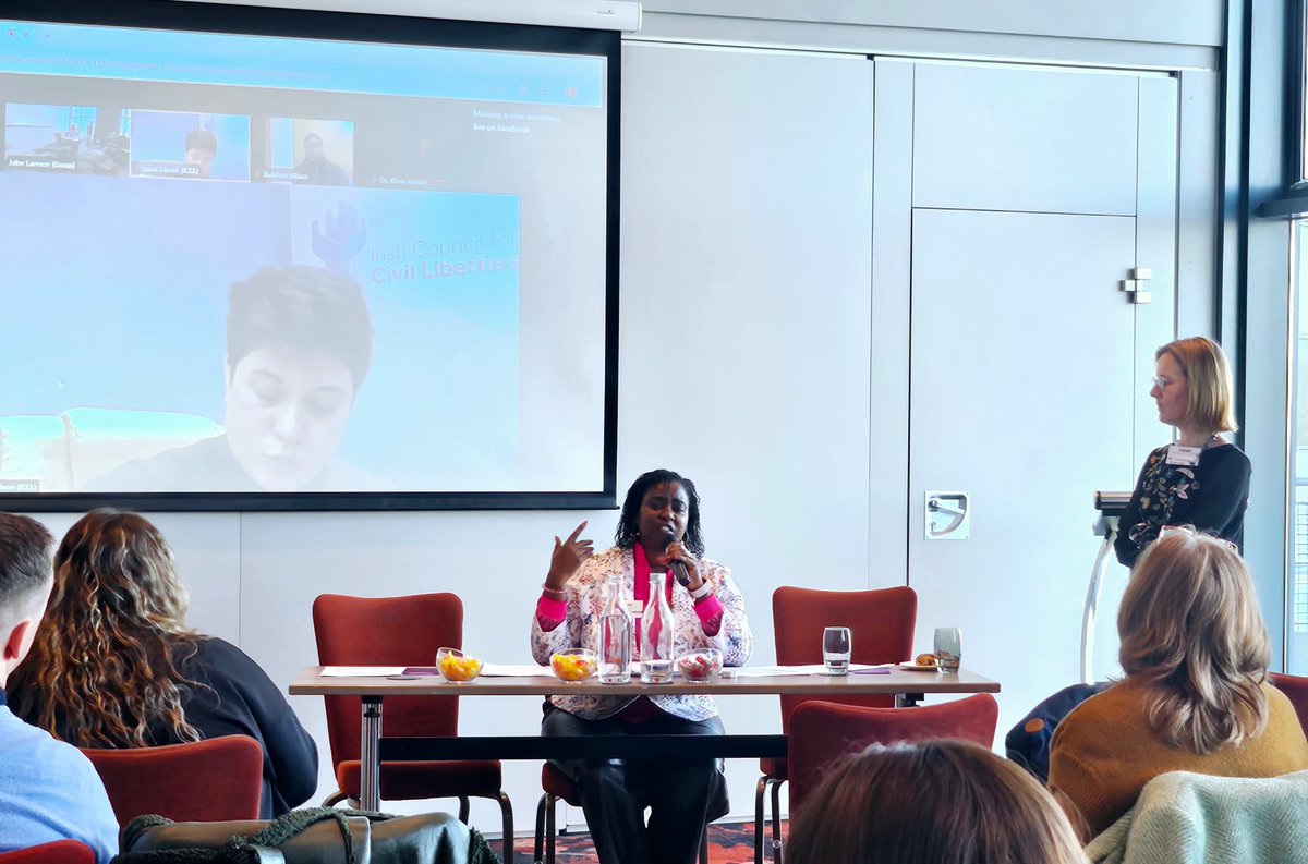 Doras (@dorasirl) on Twitter photo <a href="/adaptservicesie/">adaptdomesticabuseservices (OFFICIAL PAGE)</a> <a href="/masi_asylum/">MASI - Movement of Asylum Seekers in Ireland</a> <a href="/AmalIRL/">AmalWomenAssociation</a> We are now hearing from our second panel: <a href="/AkiDwA/">AkiDwA</a>'s CEO <a href="/salomembugua/">Dr. Salome Mbugua</a>, <a href="/BulelaniMfaco/">Bulelani Mfaco</a> from <a href="/masi_asylum/">MASI - Movement of Asylum Seekers in Ireland</a>, Luna Liboni from <a href="/ICCLtweet/">Irish Council for Civil Liberties 🏳️🌈</a> and <a href="/EbunJoseph1/">Dr Ebun Joseph</a> (Special Rapporteur for the National Action Plan Against Racism)
#AccesstoJustice #ipas <a href="/adaptservicesie/">adaptdomesticabuseservices (OFFICIAL PAGE)</a> <a href="/masi_asylum/">MASI - Movement of Asylum Seekers in Ireland</a> <a href="/AmalIRL/">AmalWomenAssociation</a> We are now hearing from our second panel: <a href="/AkiDwA/">AkiDwA</a>'s CEO <a href="/salomembugua/">Dr. Salome Mbugua</a>, <a href="/BulelaniMfaco/">Bulelani Mfaco</a> from <a href="/masi_asylum/">MASI - Movement of Asylum Seekers in Ireland</a>, Luna Liboni from <a href="/ICCLtweet/">Irish Council for Civil Liberties 🏳️🌈</a> and <a href="/EbunJoseph1/">Dr Ebun Joseph</a> (Special Rapporteur for the National Action Plan Against Racism)
#AccesstoJustice #ipas