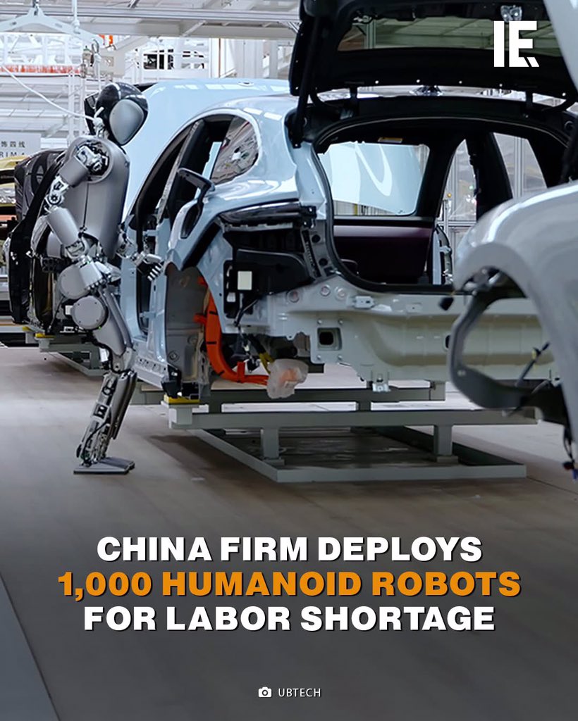 nguyensonhai868's tweet image. UBTech Robotics của Trung Quốc đang chuẩn bị sản xuất hàng loạt robot nhân tính của mình vào cuối năm nay. link.ie.social/pIz4W1

#HumanoidRobots #LaborShortageSolution #RoboticsInManufacturing #AIWorkforce #FutureOfLabor