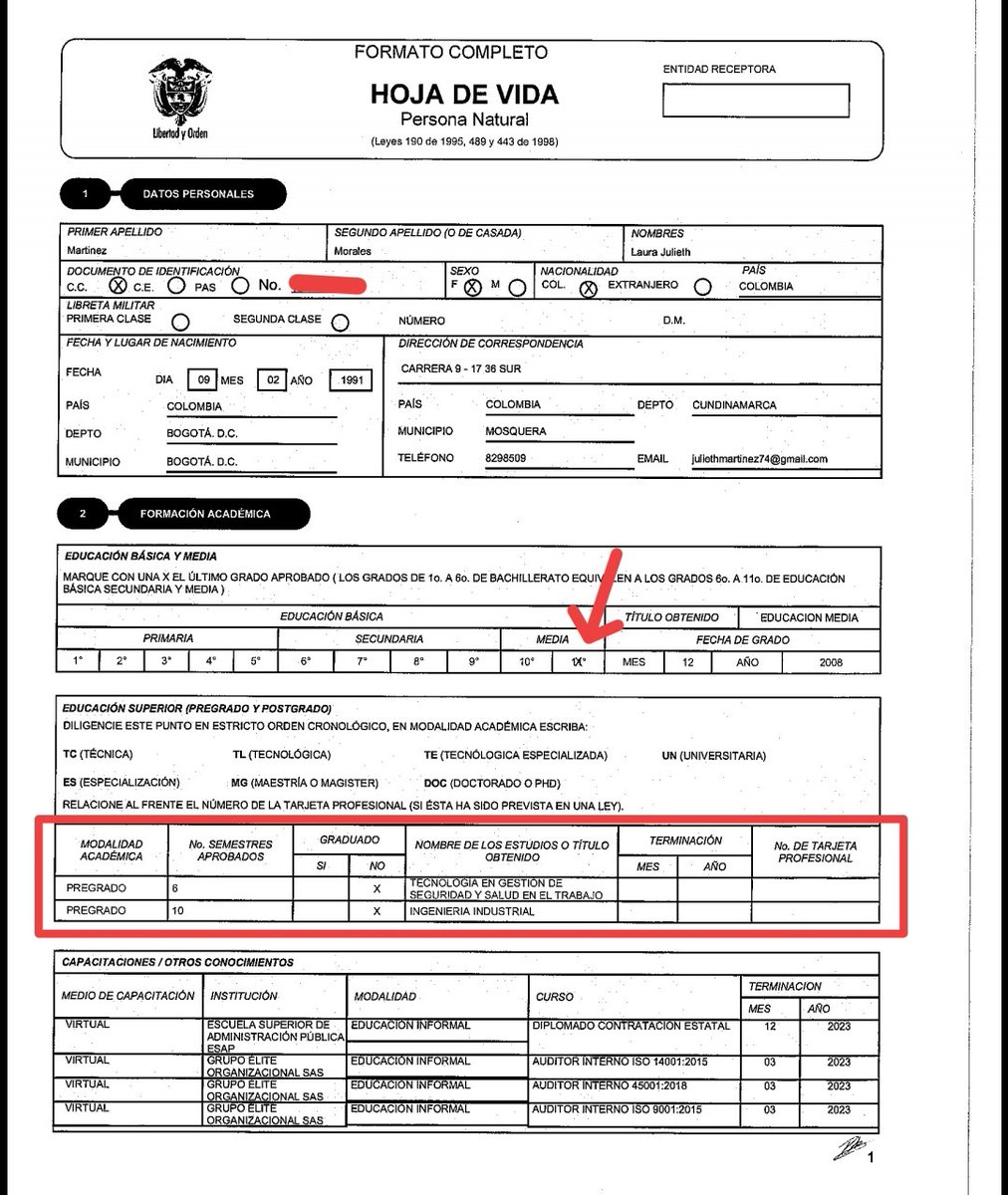 JairoLadino_'s tweet photo. 🚨ESCANDALOSO🚨

Sra @LaJulietaMM, tiene un contrato por 101.400.000 MILLONES DE PESOS en la UNGRD

🔸8.450.000 mensuales por 12 meses

Me surge una duda:

🔹¿Como la eligen a usted notificando ser bachiller en su hoja de vida, por encima de otros profesionales ya graduados?

1/2