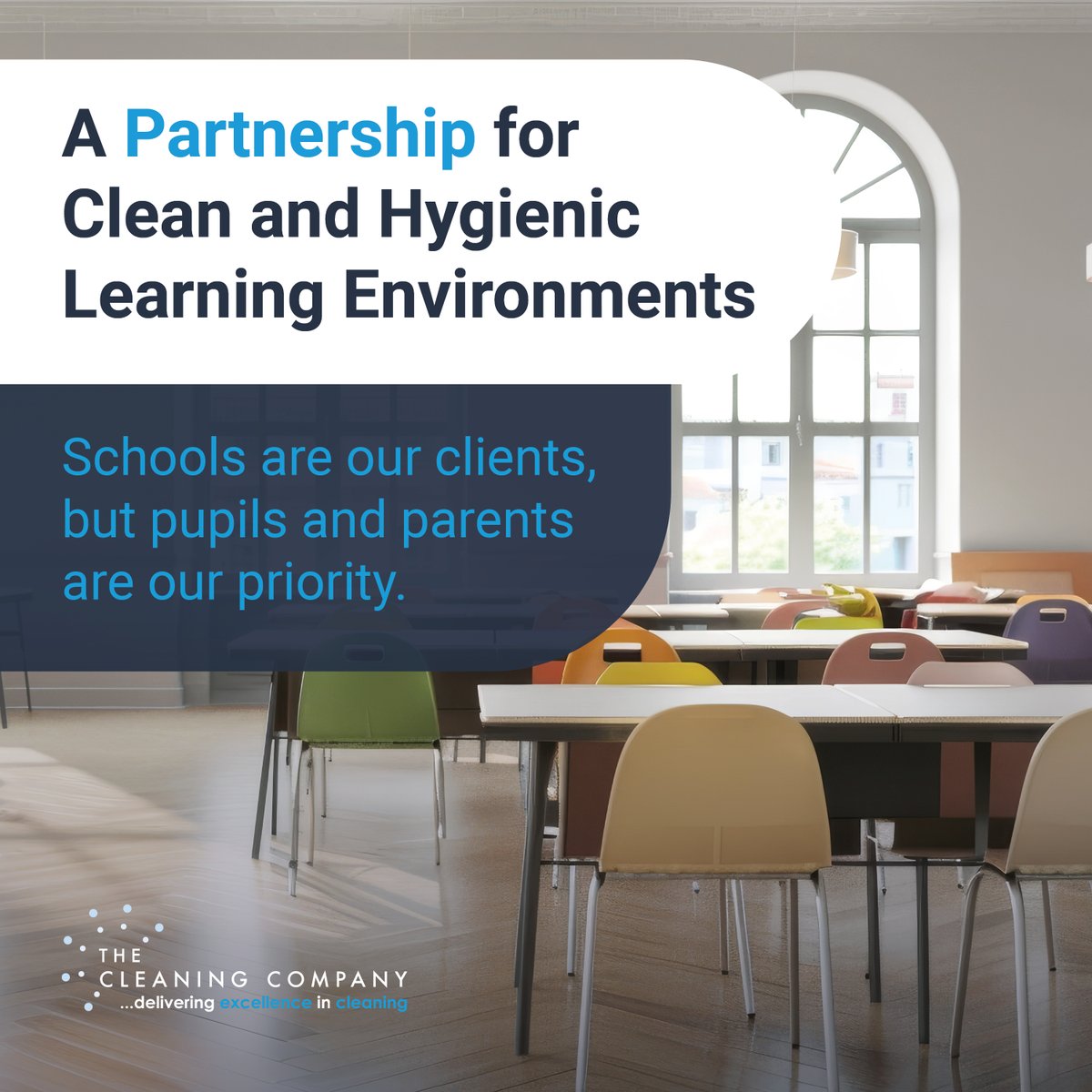 TCCServicesUK's tweet image. We’re all about partnerships. The schools we work with might be our clients, but the real customers are pupils and parents, to whom we deliver a clean and hygienic learning environment.

#Partnerships #CleanSchools #HealthyLearning #HygienicEnvironment #PupilFirst #ParentFocused