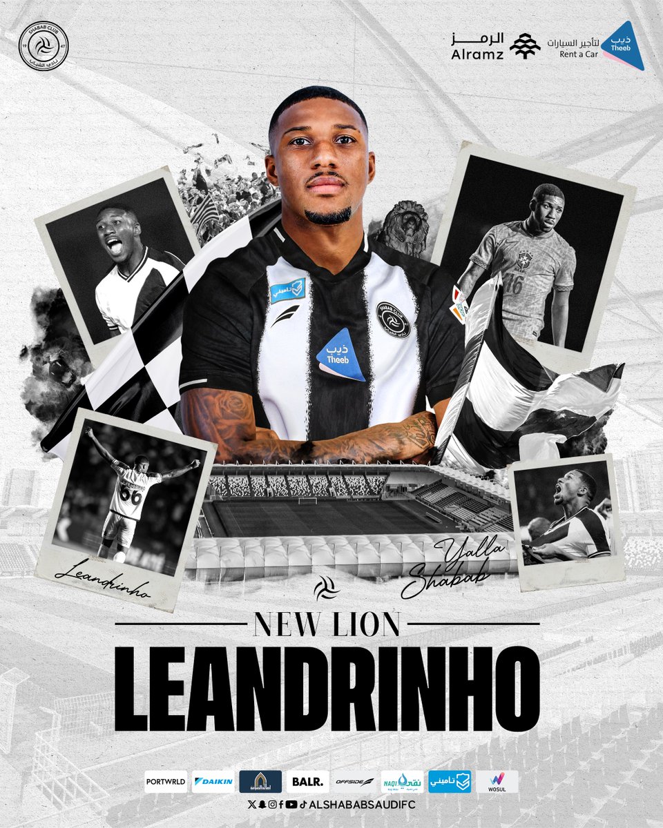 AlShabab_EN's tweet photo. Football’s golden rule: Always trust Brazilian talent 🇧🇷

Welcome on board “Leandrinho”. 🦁🤍 https://t.co/29UgPZ0eqw