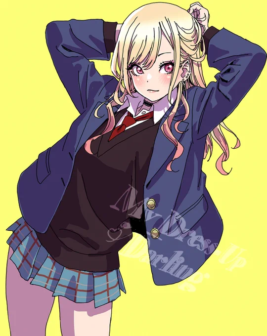 ブレザーの喜多川さん。 