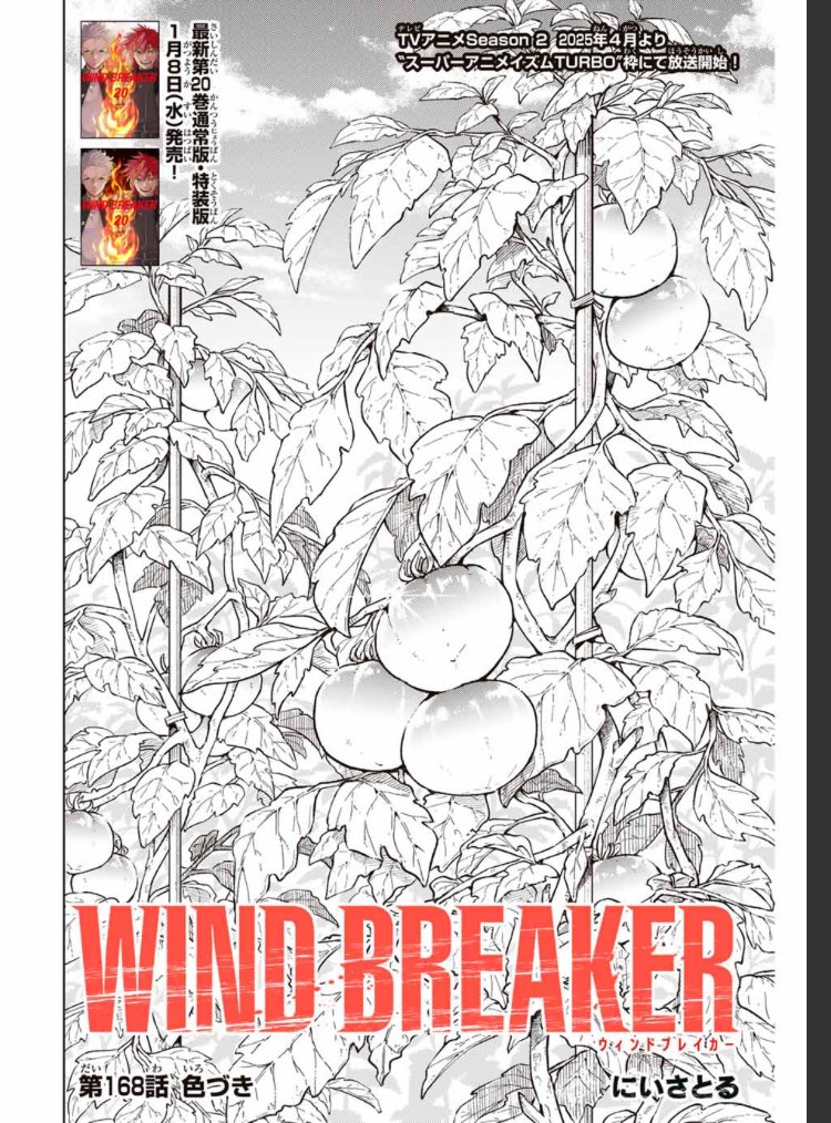 WIND BREAKER 
 【第百六十八話】
色づき 

無料配信始まっております。
どうぞよろしくお願いいたします。

#マガポケ #ウィンブレ

[https://t.co/lBJyXyuLMa ] 