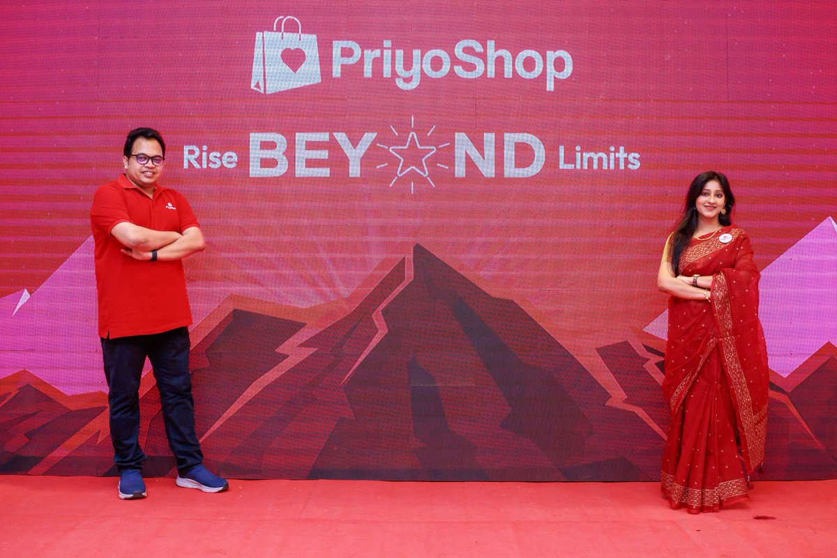 CeoPriyoShop's tweet photo. Together, we achieved extraordinary milestones—236% growth and empowered 102K+ micro retailers across Bangladesh!  

As we enter 2025, our new mantra is "Let's Shine Together"—building opportunities, shaping leaders, &amp; transforming the retail ecosystem in Bangladesh &amp; beyond. https://t.co/9djIhXvnCB