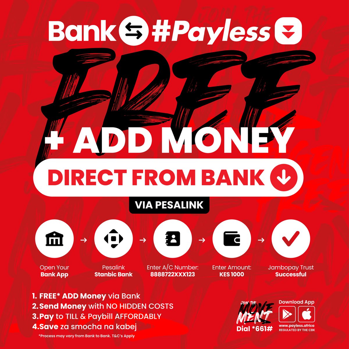 diana_kawi18635's tweet photo. Want to save more while banking smarter? 💰 Check out #Bank2Payless by @Payless_Africa! It’s the easiest way to make your money work harder for you. 🚀

Get started today and experience the difference!
@Payless_Africa 🚀🚀🚀🚀 https://t.co/VJ64qqXJLV