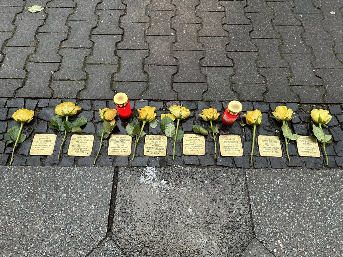 Niemals vergessen und immer der eigenen Verantwortung bewusst sein. Else Salomon, Charlotte Homburg, Georg Homburg, Paul Maximilian Eppstein, Hedwig Eppstein, Alice David.