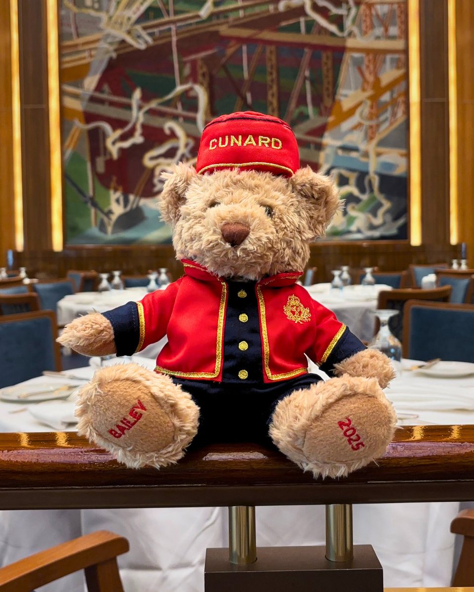 Meet Bailey the Bellhop, our 2025 Cunard Bear who celebrates