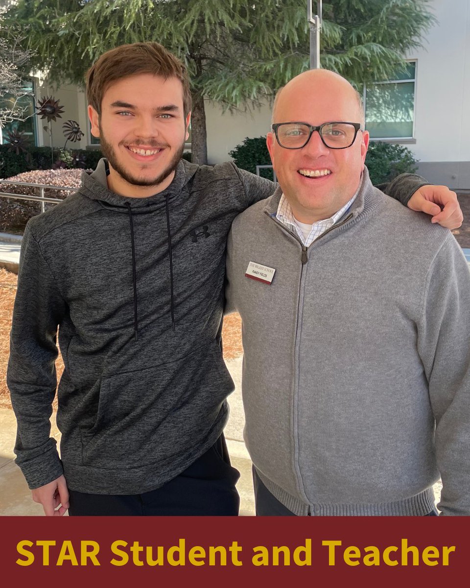 Congratulations to Nick Landro for being named the 2025 STAR Student! The STAR Student Program celebrates the student with the highest SAT score and GPA in their class and the teacher who was most influential in their academic careers. Nick chose Randy Fields as his STAR Teacher.