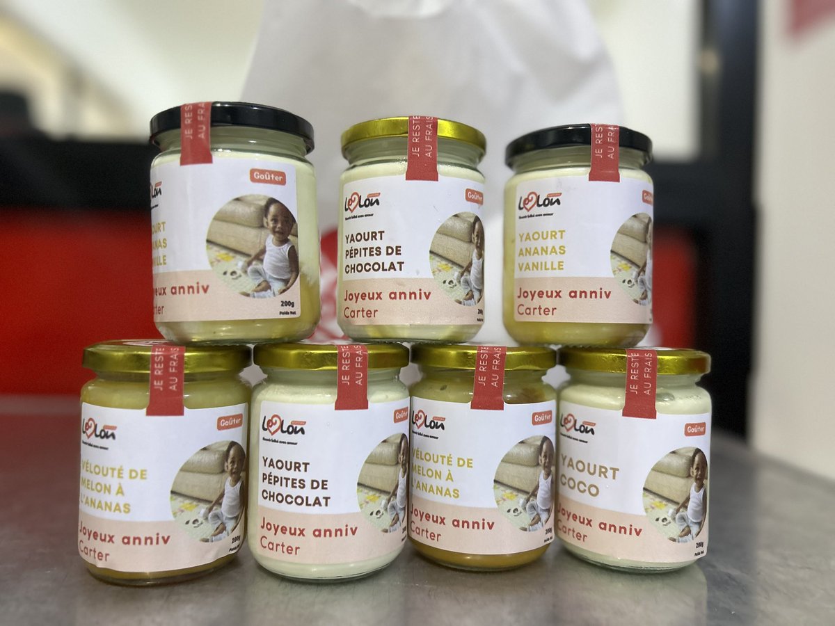 Cette semaine, offrez un cadeau unique à nos p'tits gourmets grâce à un Pack Semi-Gourmand avec sa plus belle photo 😍🎁 :

✅ 4 Yaourts Leelou 240 ml
✅ 3 Compotes de fruits 240 ml
✅ 12 000 F
✅Livraison GRATUITE 🚚💨
✅ Personnalisation OFFERTE

wa.me/message/A2KFF3…