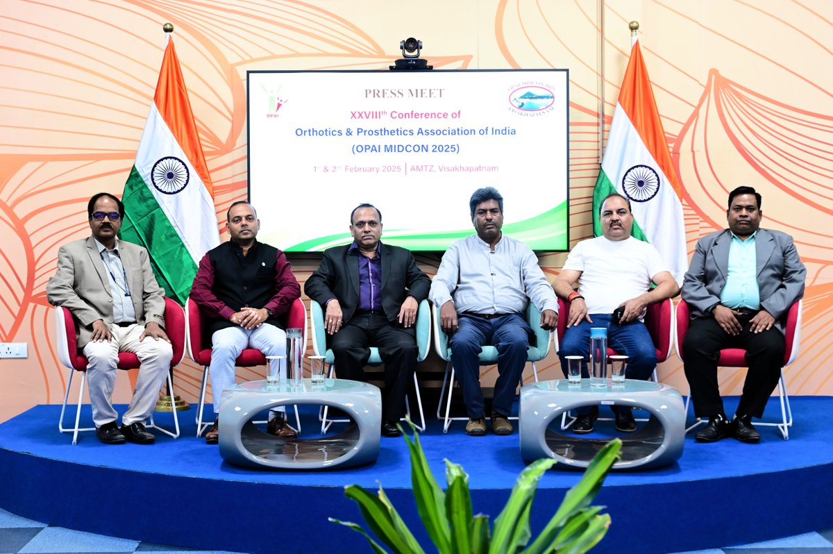 AP_MedTechZone's tweet photo. Getting ready for the 28th #Conference of the #Orthotics & #Prosthetics #Association of #India (@OPAI_India #MIDCON 2025).
Over 600 #professionals, #researchers, and #students will #discuss #advancements in #orthotics, #prosthetics, and #rehabilitation with 93 #scientific #paper #presentations, 79 #poster #presentations, and an #exhibition #featuring 34 #stalls on 1st & 2nd Feb in @AP_MedTechZone.
#MedTech #HeathTech #AMTZ #AssistiveTechnology #Disability #NationalConference