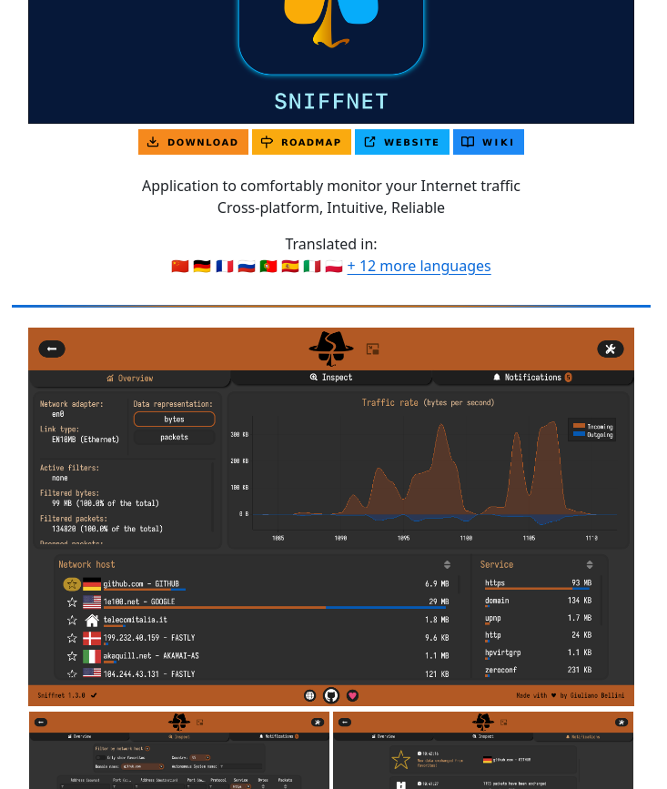 tom_doerr's tweet photo. Network traffic monitor https://t.co/OjOVQhgy2l