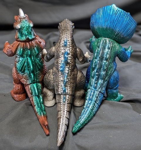 初ゴジラ＆ゴメス＆ジラース（やまなや怪獣郷）ソフビフィギュア３体セット 初ゴジラ＆ゴメス＆ジラース（やまなや怪獣郷）ソフビフィギュア