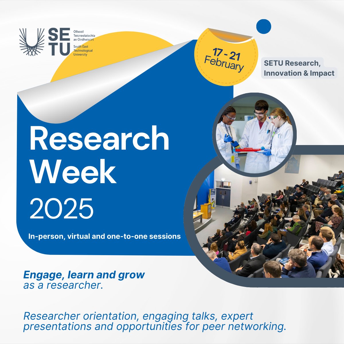 SETU_Research, Innovation and Impact (@setu_research) on Twitter photo ANNOUNCING:
SETU RESEARCH WEEK 2025
To find out more, and to register for the individual events, please visit: bit.ly/4hetup8
#SETU #SETUResearch #ResearchWeek2025
<a href="/mcvanhout/">Professor Marie Claire Van Hout</a> <a href="/geraldine_canny/">Dr. Geraldine Canny</a> <a href="/brianogilvie/">Brian Ogilvie @brianogilvie@historians.social</a> <a href="/Jamesfosullivan/">James O'Sullivan</a> <a href="/eadaoin_butler/">Dr Éadaoin Butler</a> <a href="/SETUIreland/">South East Technological University</a> ANNOUNCING:
SETU RESEARCH WEEK 2025
To find out more, and to register for the individual events, please visit: bit.ly/4hetup8
#SETU #SETUResearch #ResearchWeek2025
<a href="/mcvanhout/">Professor Marie Claire Van Hout</a> <a href="/geraldine_canny/">Dr. Geraldine Canny</a> <a href="/brianogilvie/">Brian Ogilvie @brianogilvie@historians.social</a> <a href="/Jamesfosullivan/">James O'Sullivan</a> <a href="/eadaoin_butler/">Dr Éadaoin Butler</a> <a href="/SETUIreland/">South East Technological University</a>