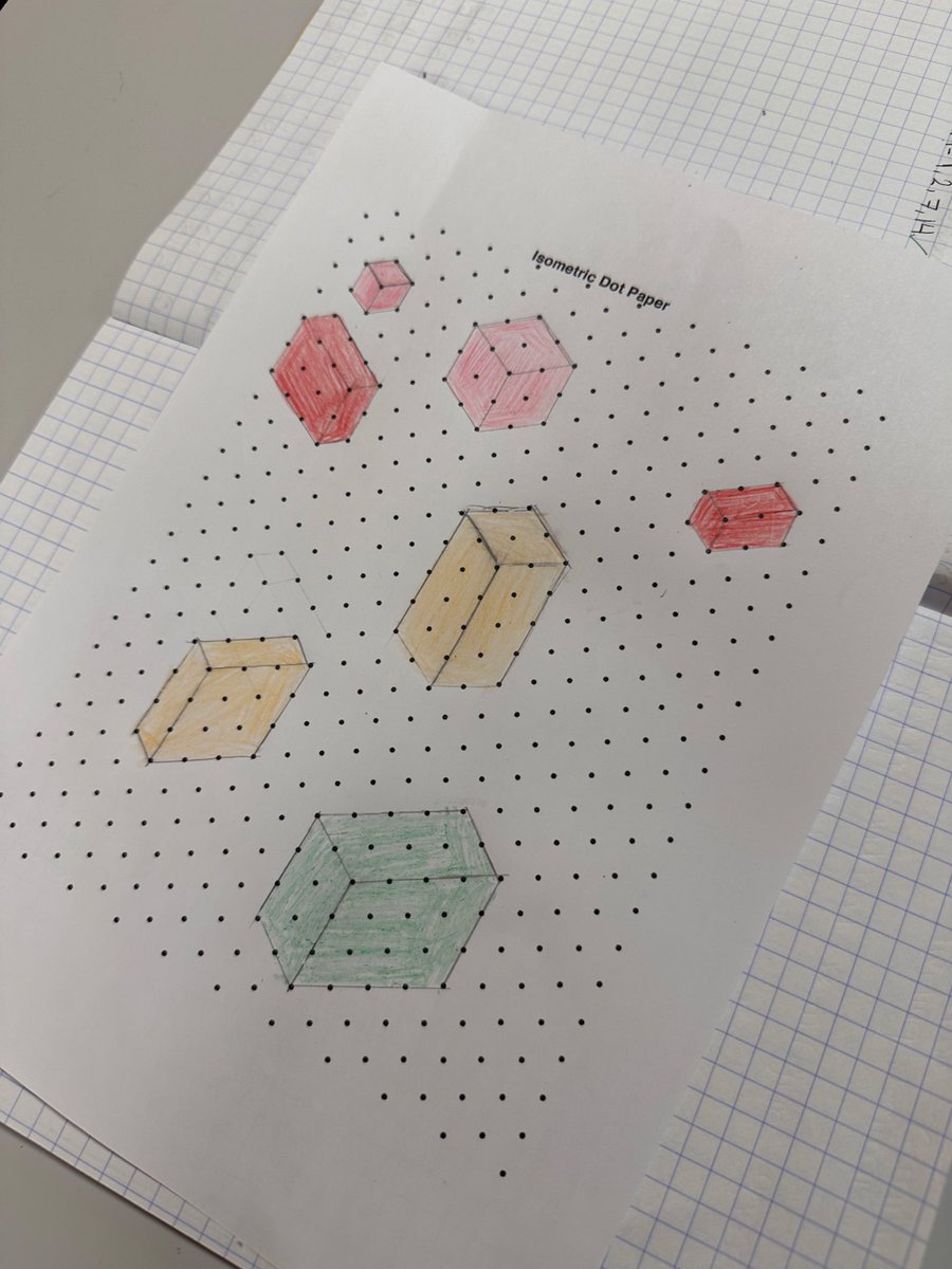 So pleased with 10LJS today. Fantastic work accurately drawing 3D shapes using isometric paper <a href="/WhitmoreHigh10/"><a href="/WhitmoreHigh/">Whitmore High School</a>_Year10</a> @whitmorehigh