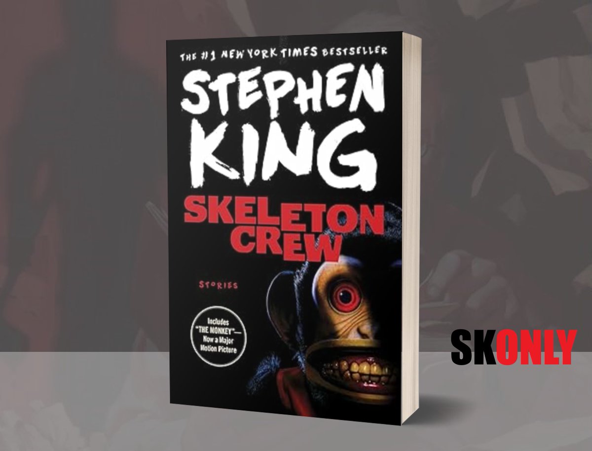 RagusaMaurizio's tweet photo. Negli USA, in occasione dell'uscita del #film tratto da "La scimmia" di #StephenKing, uscirà a febbraio una #ristampa della raccolta che lo contiene ("Scheletri"), una cosiddetta edizione "tie-in" con in copertina la locandina della pellicola. https://t.co/JncR2OXxyE