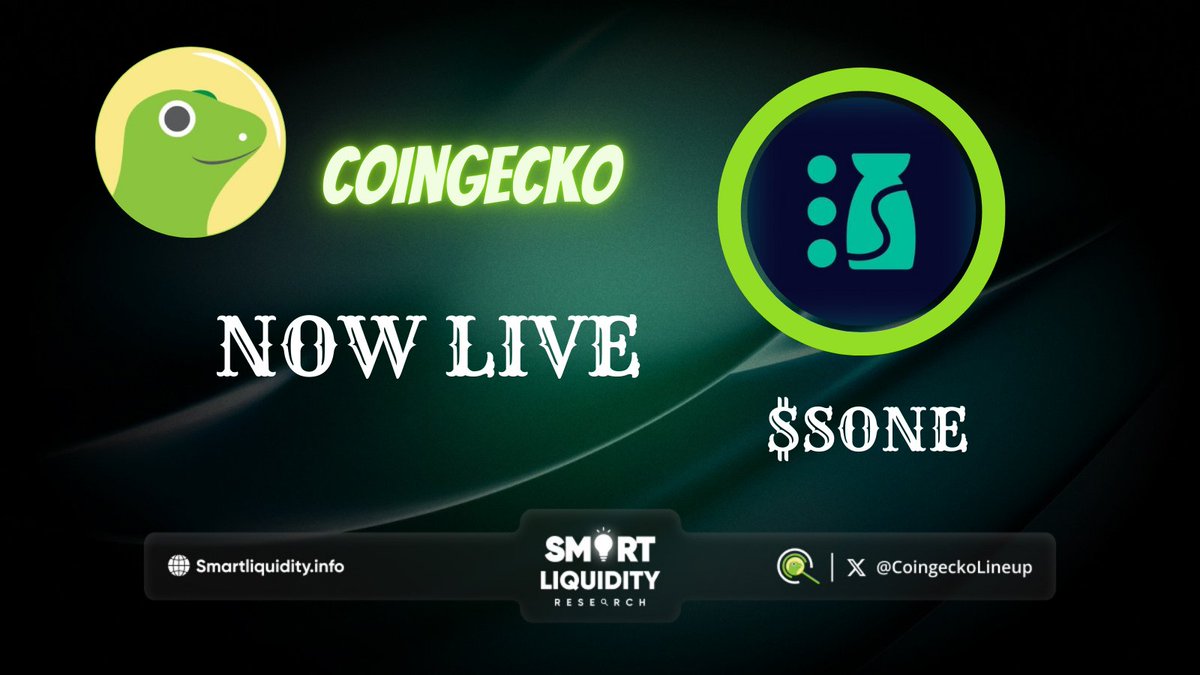 📣 #CoinGecko Reveals a Fresh listing!

🍶@sakefinanceis the Native Liquidity Protocol on #soneiu.

🥤 $SONE Enthralling facts:  

🍶Cross chain
🍶Agent compatible DeFi
🍶Total supply:480,237

🔽VISIT:
app.sakefinance.com