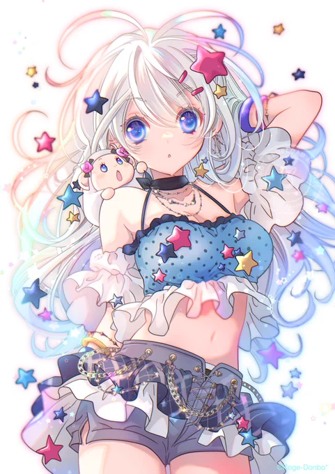 絵も載せておきますね。毎週描いてカラーを増やすのが目標。#さいつよ悪役令嬢 #週替わりトビラ絵 