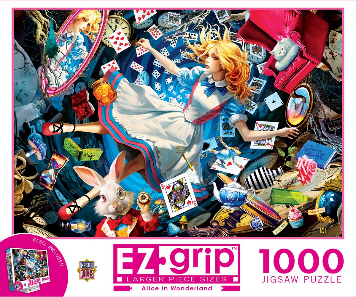 🍄 Wanna come with us to Wonderland?  
🐰 EZ Grip - Alice in Wonderland 1000 Piece Jigsaw Puzzle
bit.ly/3A7DI80
#puzzlegram #puzzlelover #puzzlecommunity #jigsawpuzzle