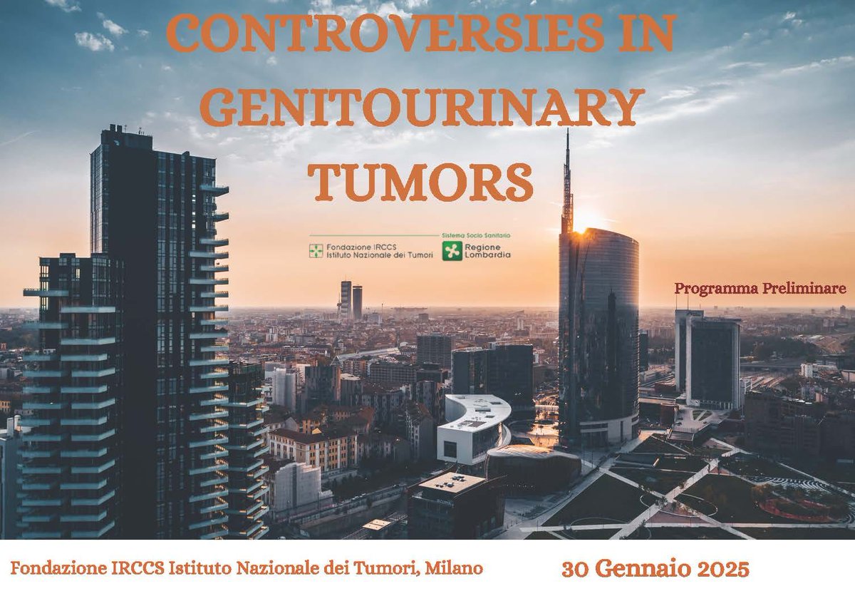 Giuseppe Procopio (@g_procopio_) on Twitter photo Ready for tomorrow! “Controversies in GenitourinaryTumors’’, a dynamic event exploring the latest debates in GU Oncology. Top experts, innovative discussions, and cutting-edge insights await.
🗓 30 January 2025📍 <a href="/IstTumori/">Istituto Tumori</a>, Milano Ready for tomorrow! “Controversies in GenitourinaryTumors’’, a dynamic event exploring the latest debates in GU Oncology. Top experts, innovative discussions, and cutting-edge insights await.
🗓 30 January 2025📍 <a href="/IstTumori/">Istituto Tumori</a>, Milano