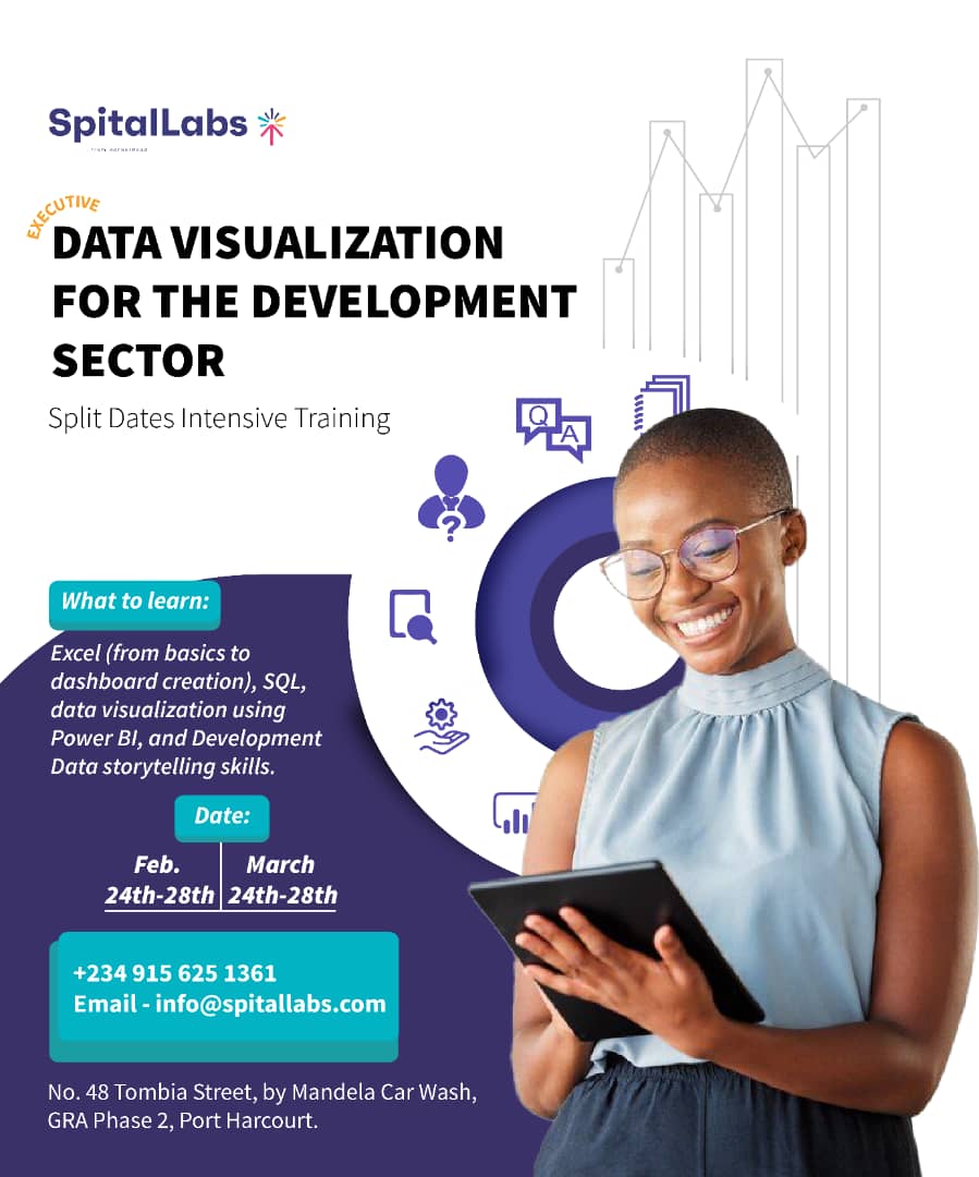 SpitalLabs's tweet image. Join us for an intensive Executive Data Visualization training at SpitalLabs! 

Enhance your skills, elevate your insights, and transform your decision-making. 

Limited spots available!

 #DataVisualization #ExecutiveTraining #SpitalLabs