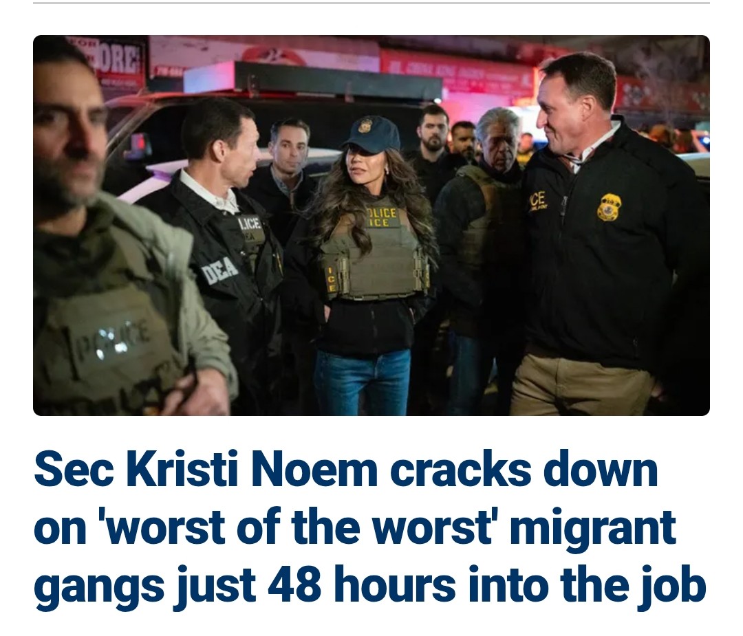 We need more badass women like <a href="/KristiNoem/">Kristi Noem</a> to help clean up our streets and Make America Safe Again 🇺🇸 Do you support her?