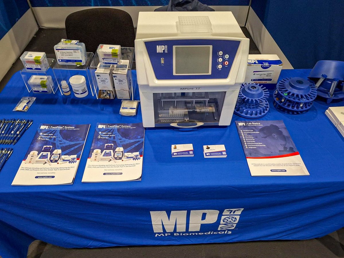mpbiomedicals's tweet photo. Our first #FOG2025 is here! ๐งฌ Join us at Booth 119 to explore DNA/RNA #extractionkits, automation tools, #FastPrep bead beater, and more. Letโs kick off new collaborations and simplify your research! ๐งฌ @FoGenomics https://t.co/C996E210Zd