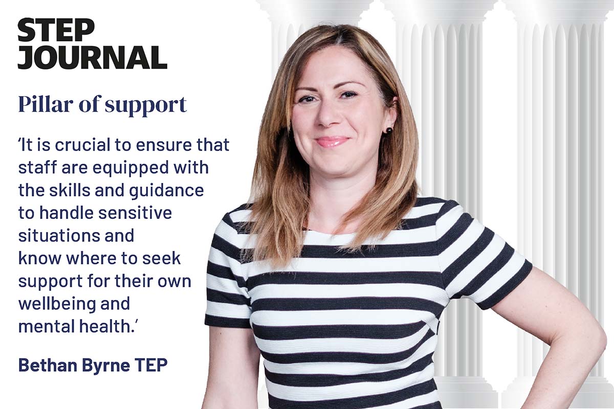 STEP (@stepsociety) on Twitter photo In this STEP Journal article Bethan Byrne TEP from <a href="/Mishcon_de_Reya/">Mishcon de Reya</a> describes best practice in supporting staff managing vulnerable clients and capacity issues.
Read the article: tinyurl.com/mr22etwj
#STEPCPD #MentalCapacity In this STEP Journal article Bethan Byrne TEP from <a href="/Mishcon_de_Reya/">Mishcon de Reya</a> describes best practice in supporting staff managing vulnerable clients and capacity issues.
Read the article: tinyurl.com/mr22etwj
#STEPCPD #MentalCapacity