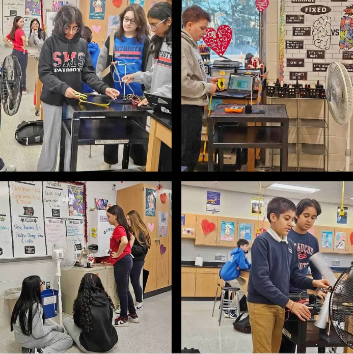 🚀 SMS STEM News: 7th graders are wrapping up their STEM elective by building &amp; testing wind turbines! 🌬️⚡ They applied blueprint design, engineering skills &amp; green tech to generate electricity. 🔬💡 Check it out! 🔗 edl.io/n2024641 #STEM #FutureEngineers